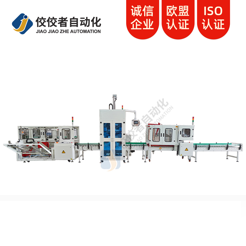 立式開箱+側式裝箱、封箱、捆扎